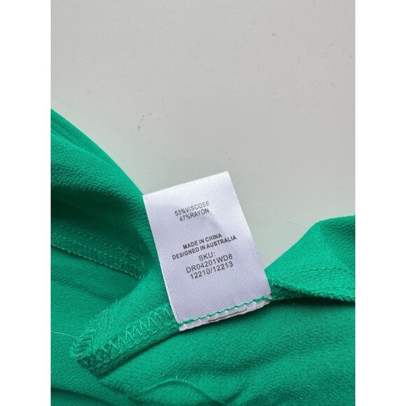 NWT MESHKI Jade Green Satin Cowl Neck Backless Maxi Slip Dress, Size XS - Picture 13 of 14